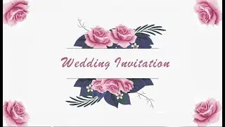 Animated Wedding Invitation | Free Wedding invitation video 76 | Free & Blank