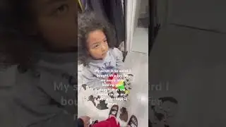 My sister stealing toy from her daughter