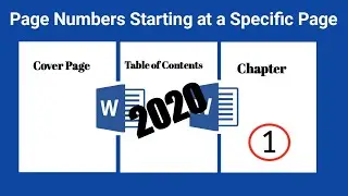 page numbers starting at a specific page