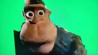 Monkey Look Back Meme Green Screen