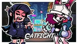 FNF Catfight but it's Cassette Girl vs Skarlet Bunny