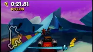 [WR] Crash Tag Team Racing (PSP) - Tire & Ice Fast Lap Speedrun (40.56)