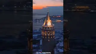 Galata Tower ISTANBUL #shorts #ıstanbul #istanbul #turkey #walk #4K #drone #life #nature #love