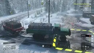 SnowRunner (No Commentary) Mountain Pipeline Building