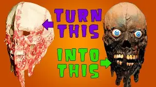 How to turn a cheap halloween mask into Tarman from Return of the Living Dead