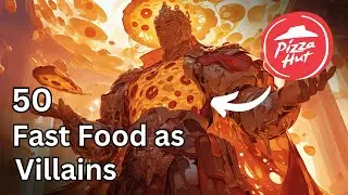 Asking AI to Draw Fast Foods as Super Villains!