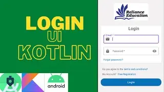 How to create login screen using Android Studio - Kotlin 