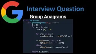 Group Anagrams - String - Python