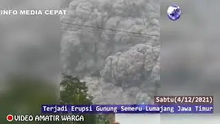 GUNUNG SEMERU ERUPSI | VIDEO AMATIR WARGA | (4/12/2021)