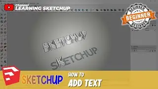 Sketchup How To Add Text