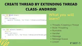 Create Thread By Extending Thread Class - Android Studio | IN HINDI