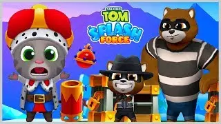 Talking Tom Splash Force play King Tom