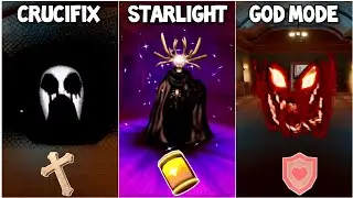 Doors Hardcore Mode All New Enemies vs Starlight vs Crucifix vs God Mode 