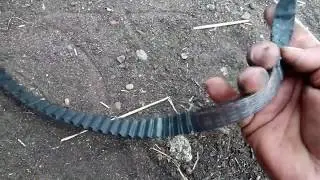 How to change the timing belt and set the ignition on an Opel c16nz (part 3).