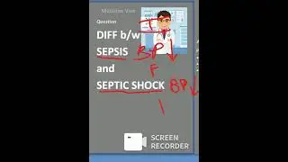 Medicine Sepsis vs septic shock difference viva