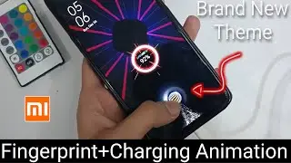 Brand New Theme With Fingerprint And Charging Animation | New Fingerprint Theme For Xiaomi Mobiles