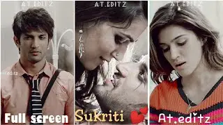 Sushant singh Tamil Status 💙💫 Full screen | Sukriti💕 At. editz
