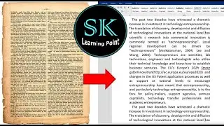 How to Convert Image to Editable Text in Word | OCR |