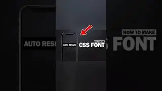 Auto resize font css property 