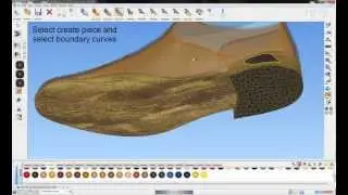 Delcam CRISPIN Shoemaker 2012 R1: Drawing on sole surfaces and creating pattern pieces