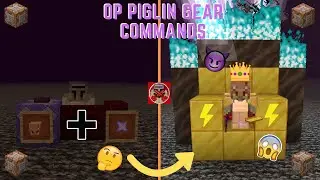 Command Block Tutorial #71: OP Piglin Gear Commands in Minecraft (1.16+)