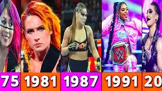 WWE Female Wrestlers Born In Every Year 1975 - 2001