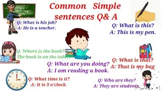 Daily Use English Question Answers | Fun Learning Question Answers #kidslearning