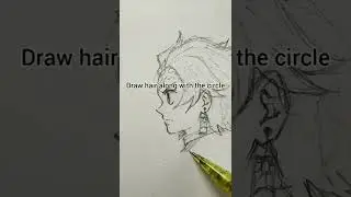 How to draw anime side view face!!🔥 - 