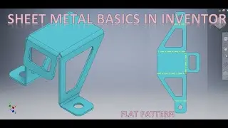 Sheet Metal Basics in Autodesk Inventor || Autodesk Inventor Sheet Metal tutorials || 3d Modeling