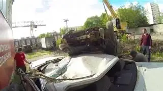 Упала машина с 2 этажа!!! Ретро тачки