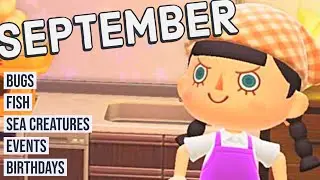 Animal Crossing New Horizons Guide to SEPTEMBER! Bugs, Fish, Events and More! (Northern Hemisphere)