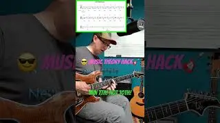 Insane Music Theory Trick 🎼🎼🎼#shorts #musictheory #guitarlessons