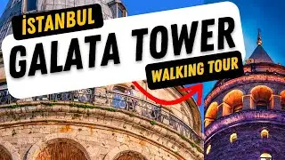 #GalataTower Area. Night Walking Tour İstanbul Türkiye [4K-UHD] August 20, 2022