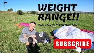 Paragliding weight range