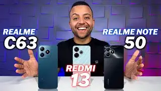 Redmi 13 vs Realme C63 vs Realme Note 50 Qual é o melhor pra você