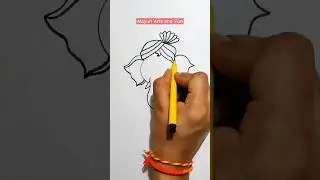 Ganpati Bappa Drawing😍🥰 #shorts #art #ganeshchaturthi