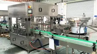coconut oil jars washing drying filling capping labeling line automatic línea llenado de aceite coco