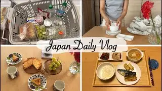 shopping for simple tableware, baked cheese cake for tea | daily life in japan
