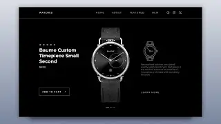 Responsive Watches Website Using HTML CSS And JavaScript | Product Page Website