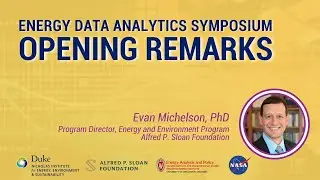 2023 Energy Data Analytics Symposium Opening Remarks: Evan Michelson