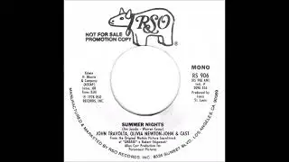 John Travolta, Olivia Newton John & Cast – Summer Nights (Promo 45 Mono Mix)