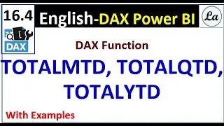DAX TOTALMTD TOTALQTD TOTALYTD in Power BI