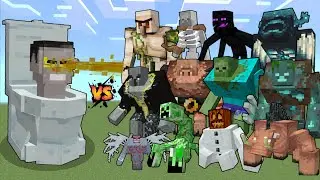 G-Man Toilet vs Mutant Creatures in Minecraft
