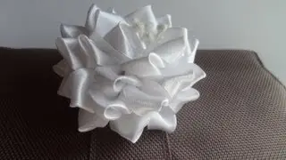 Master class Tsumami Kanzashi Wedding flower flowers from ribbons tsumami kanzashi