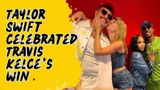 Taylor Swift celebrated Travis Kelce’s win by giving him a quick kiss on the cheek.