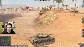 Amwey921 играет в Wot blitz!Смешные реакции,чуть-чуть бомбежа и шуток!