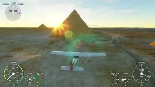 My Flight Over the Great Pyramids - Giza - Microsoft Flight Simulator