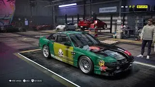 Need for Speed Heat - Pro street Nissan 240SX Build (Nissan 180SX)