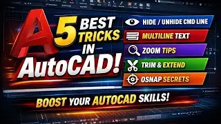 Learn these 5 AutoCAD Tricks | Work like a Pro |