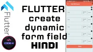 How to create a flutter dynamic form field  HINDI 2023 | Flutter forms HINDI